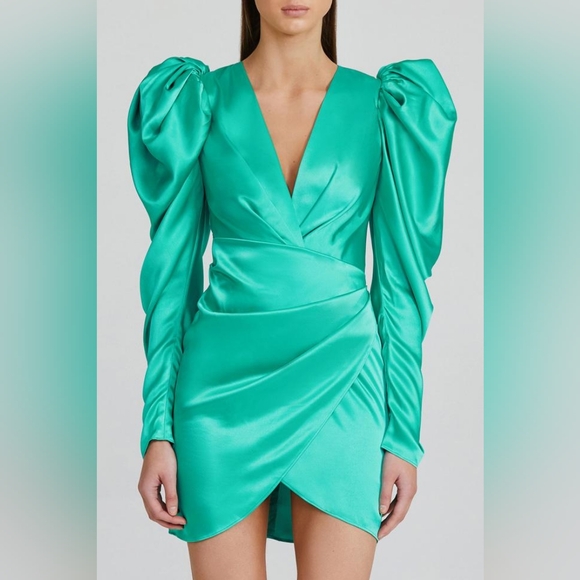 Acler - Irwin Dress in Electric Green - Picture 3 of 7
